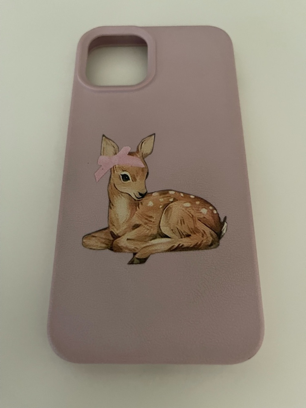 Pink Deer iPhone 11 Pro Phone Case with Bow Accent